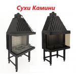 Суха вградена камина на дърва Евростандарт