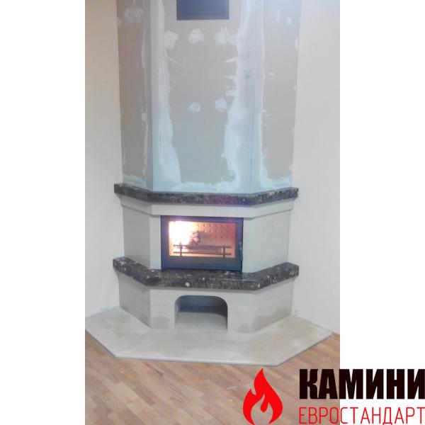 Класическа ъглова камина Класик 600 – 10 kW