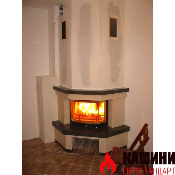 Ъглова призматична камина Елеганс 15 kW
