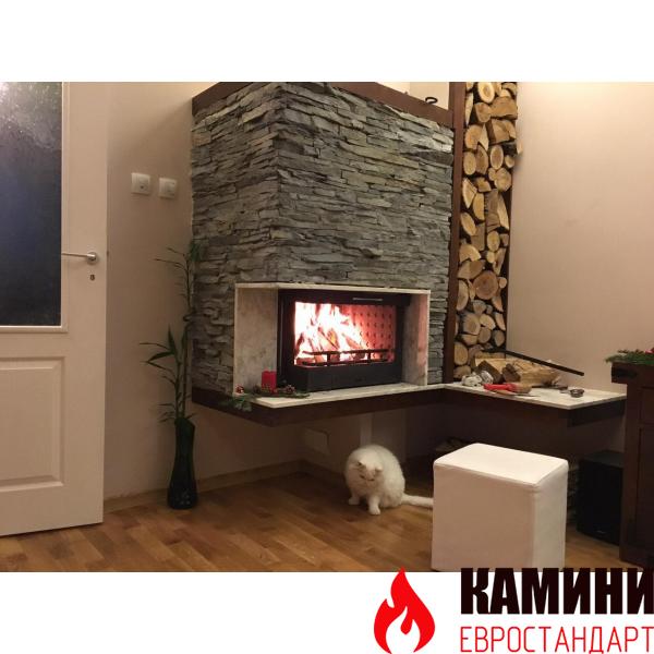 Модерна ъглова камина Комфорт 10 kW