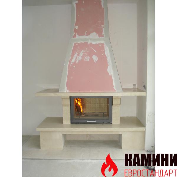 Класическа камина с голяма панорамна камера