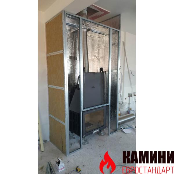 Монтаж на класическа камина с камера Класик