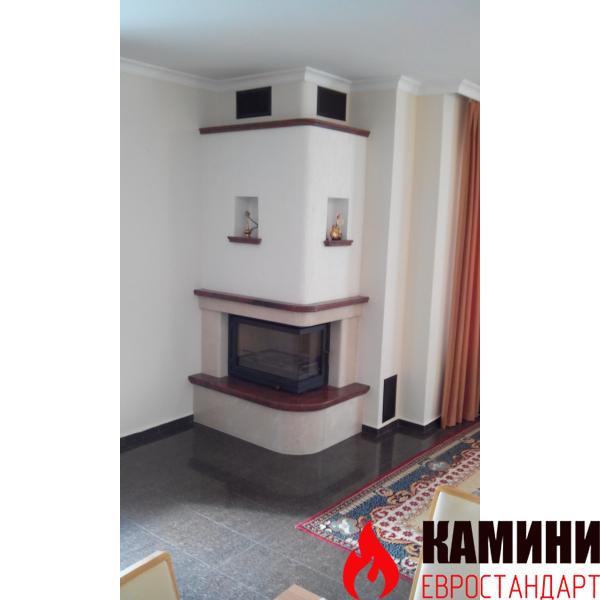 Стилна ъглова камина Комфорт 700 – 15 kW